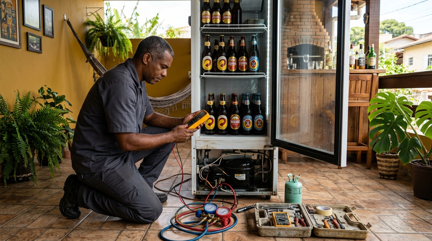 Manutenção da placa eletrônica de cervejeira em Passo Fundo‑RS